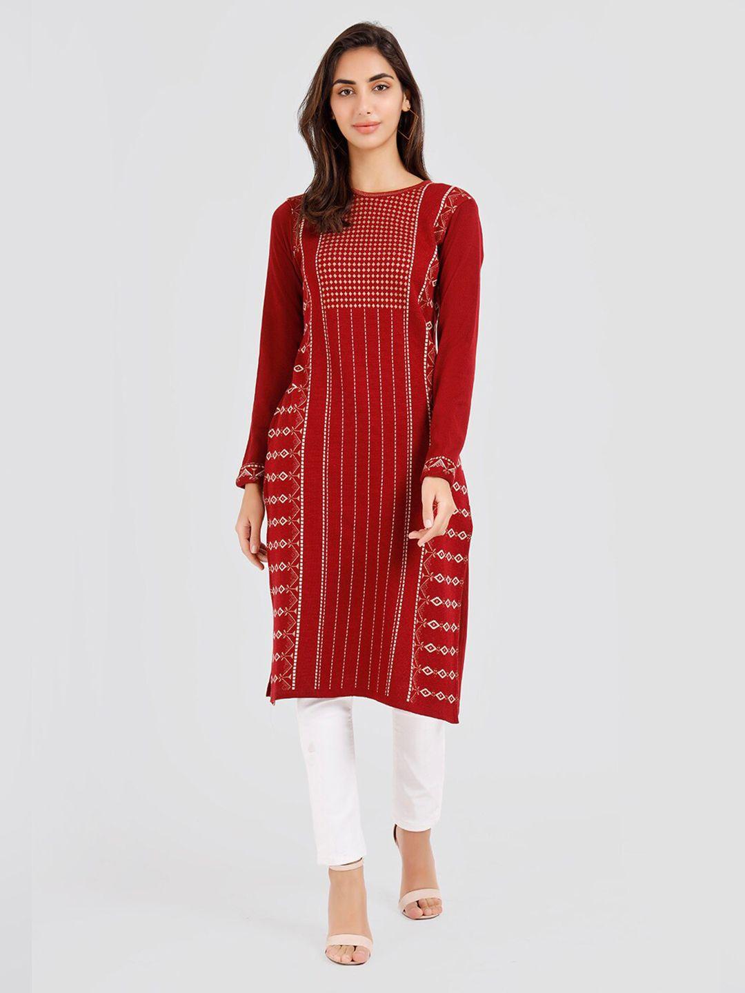 keiko acrylic jacquard kurta