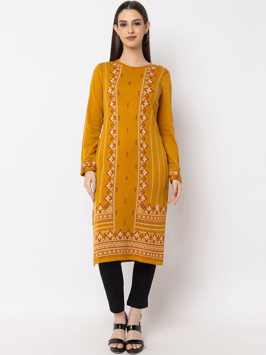 keiko ethnic motif printed straight kurta