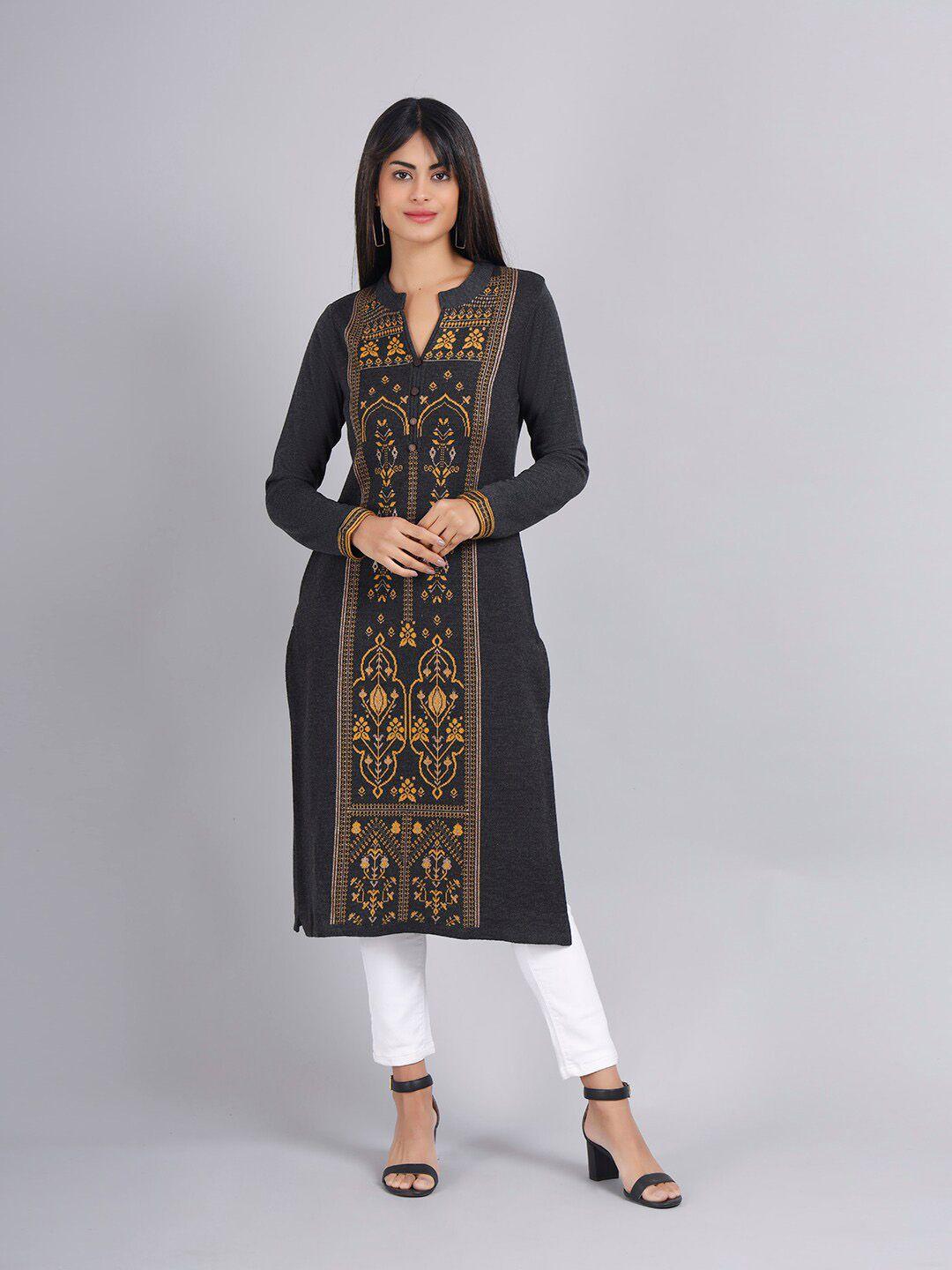 keiko ethnic motifs jacquard kurta