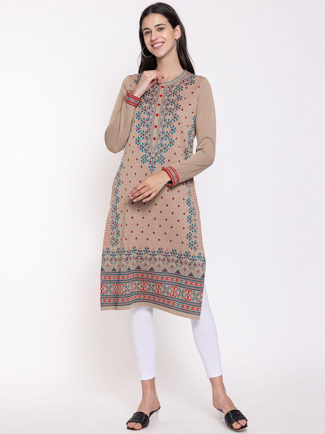 keiko ethnic motifs woven design kurta