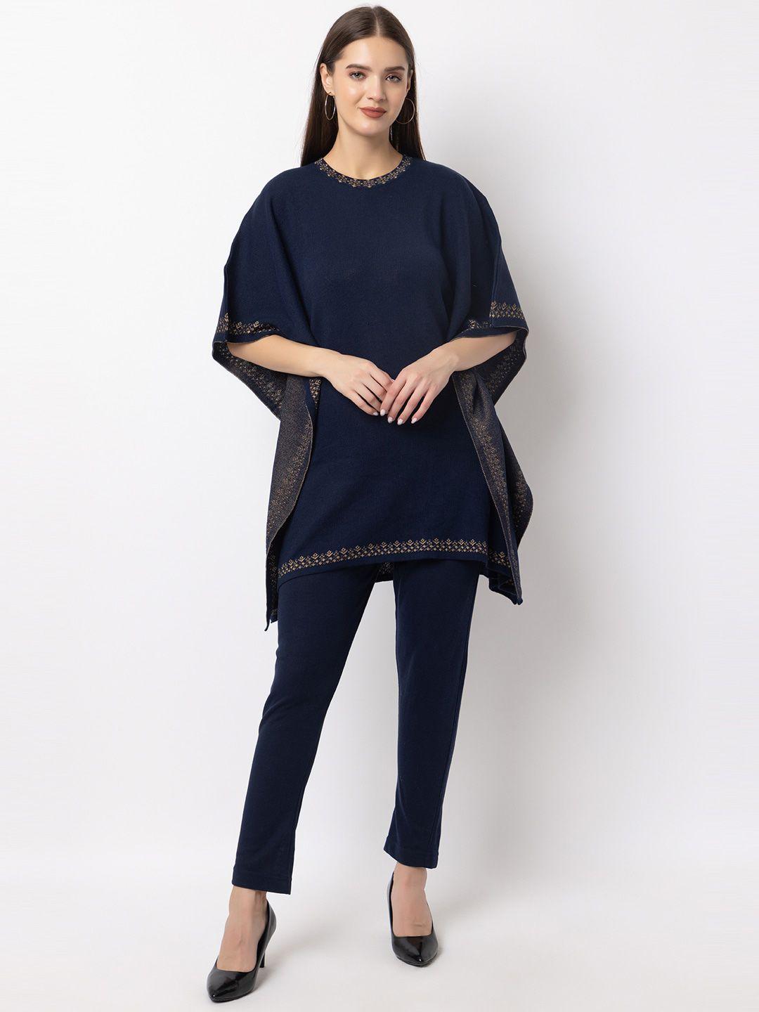 keiko flared sleeves acrylic kaftan kurta with trousers