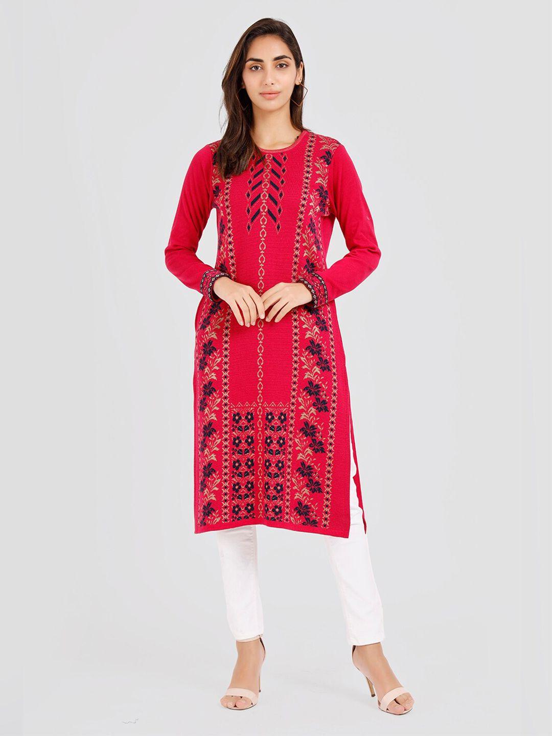 keiko floral round neck kurta