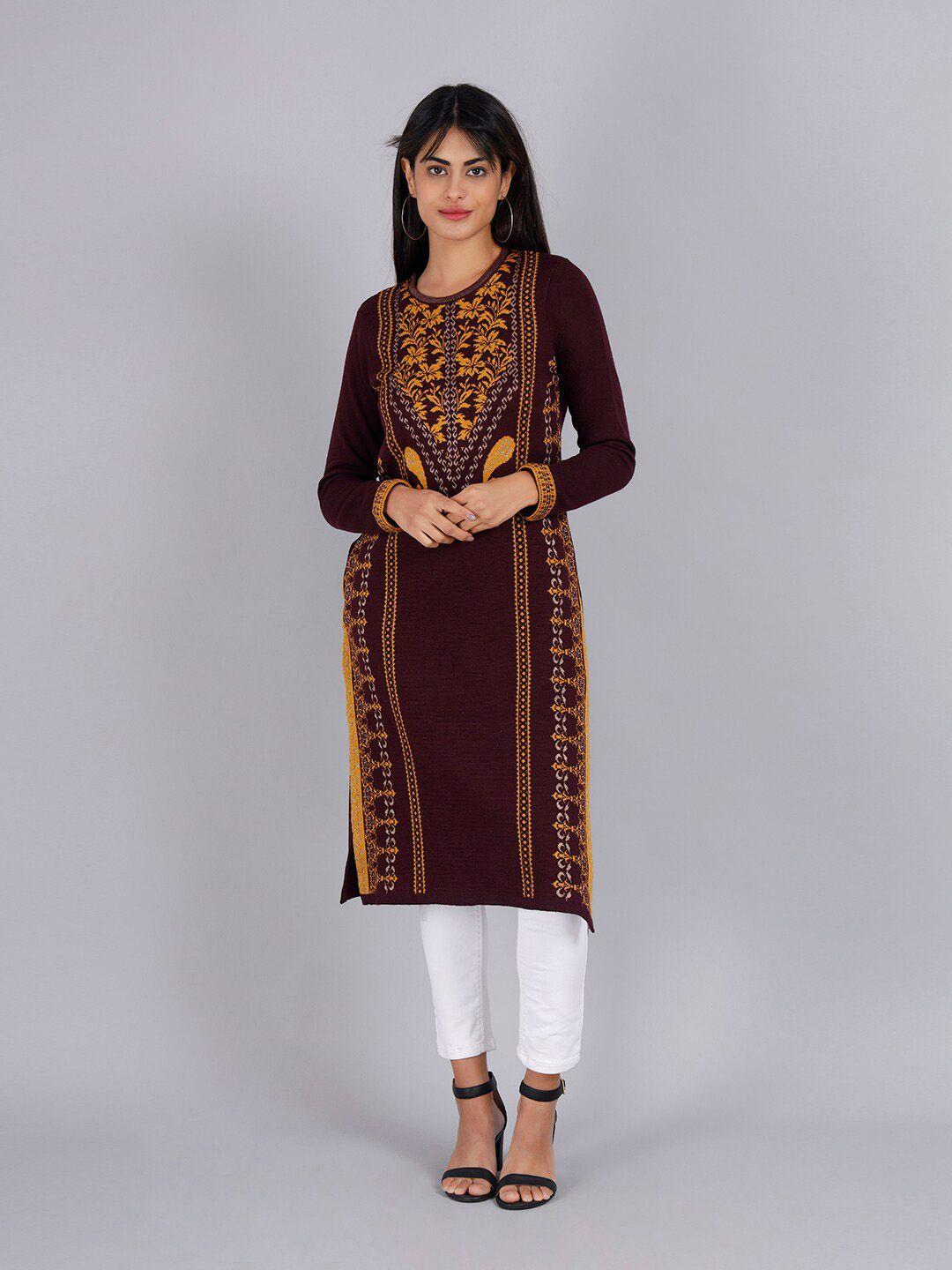 keiko women ethnic motifs printed acrylic kurta