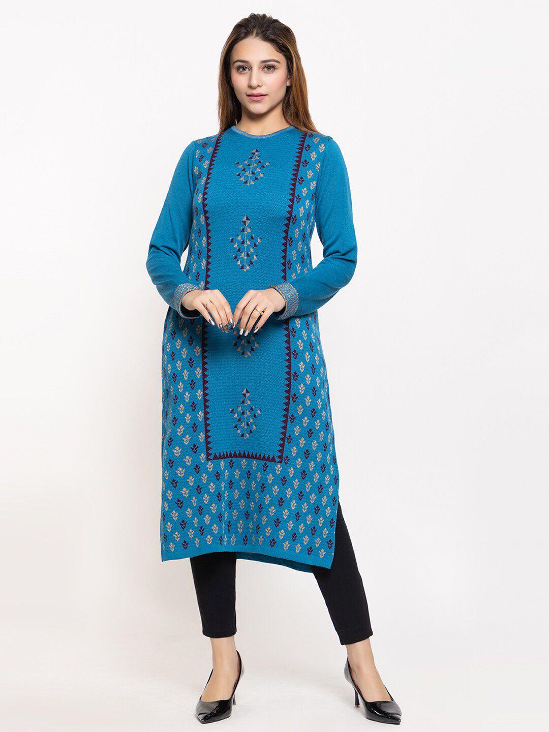 keiko women ethnic motifs printed acrylic kurta