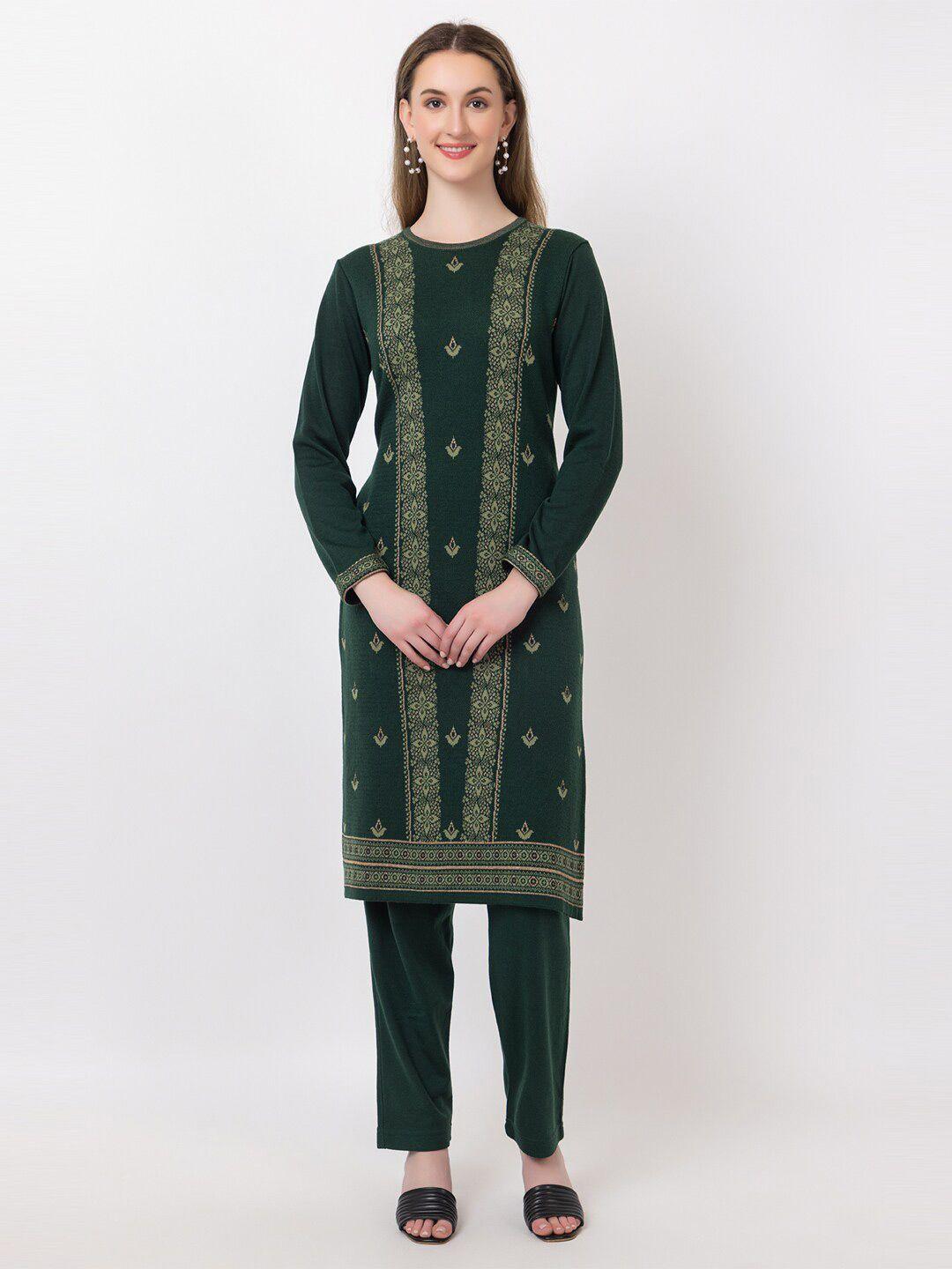 keiko women green kurta