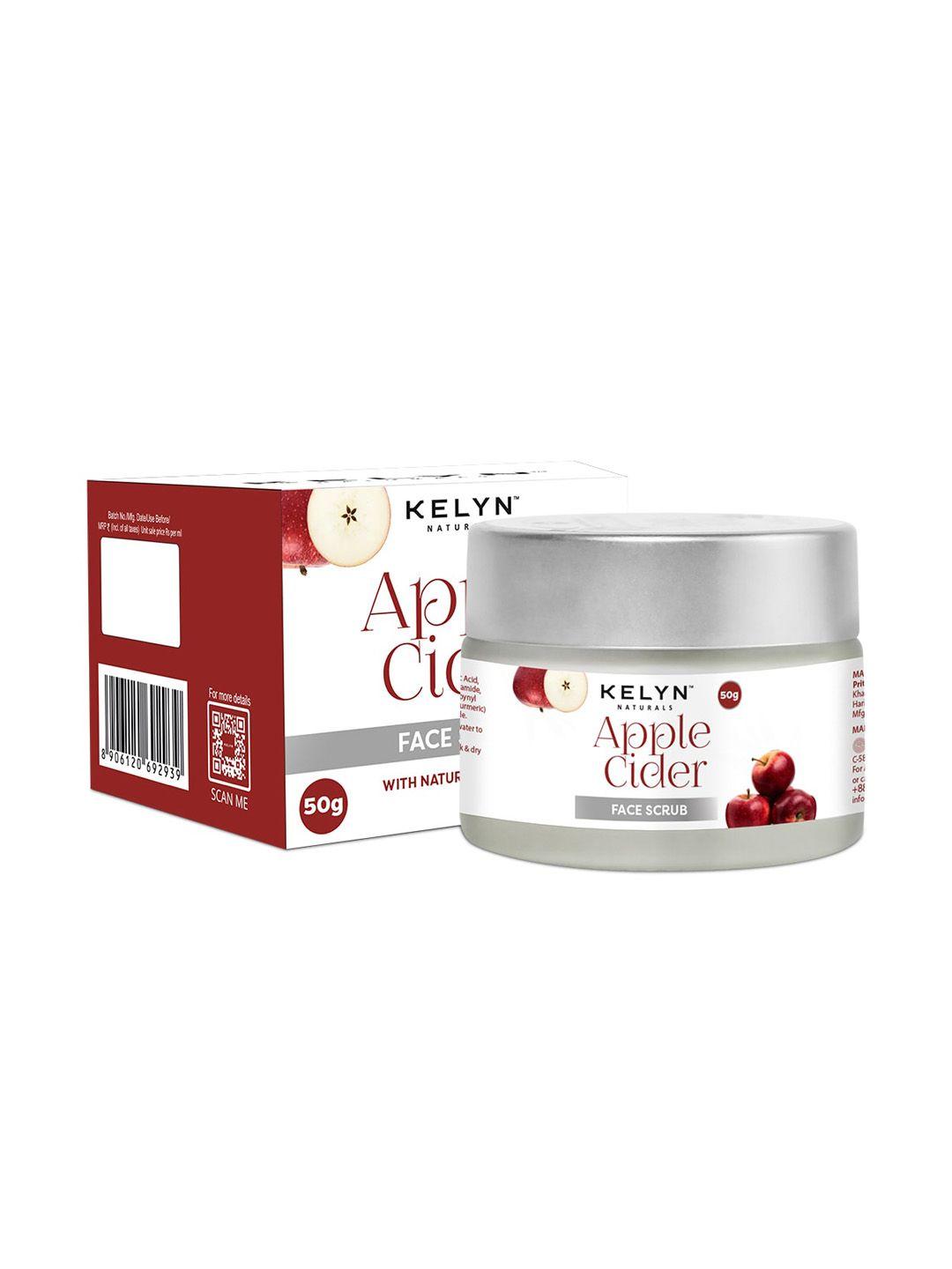 kelyn natural apple cider dead skin cells removal face scrub - 50 g