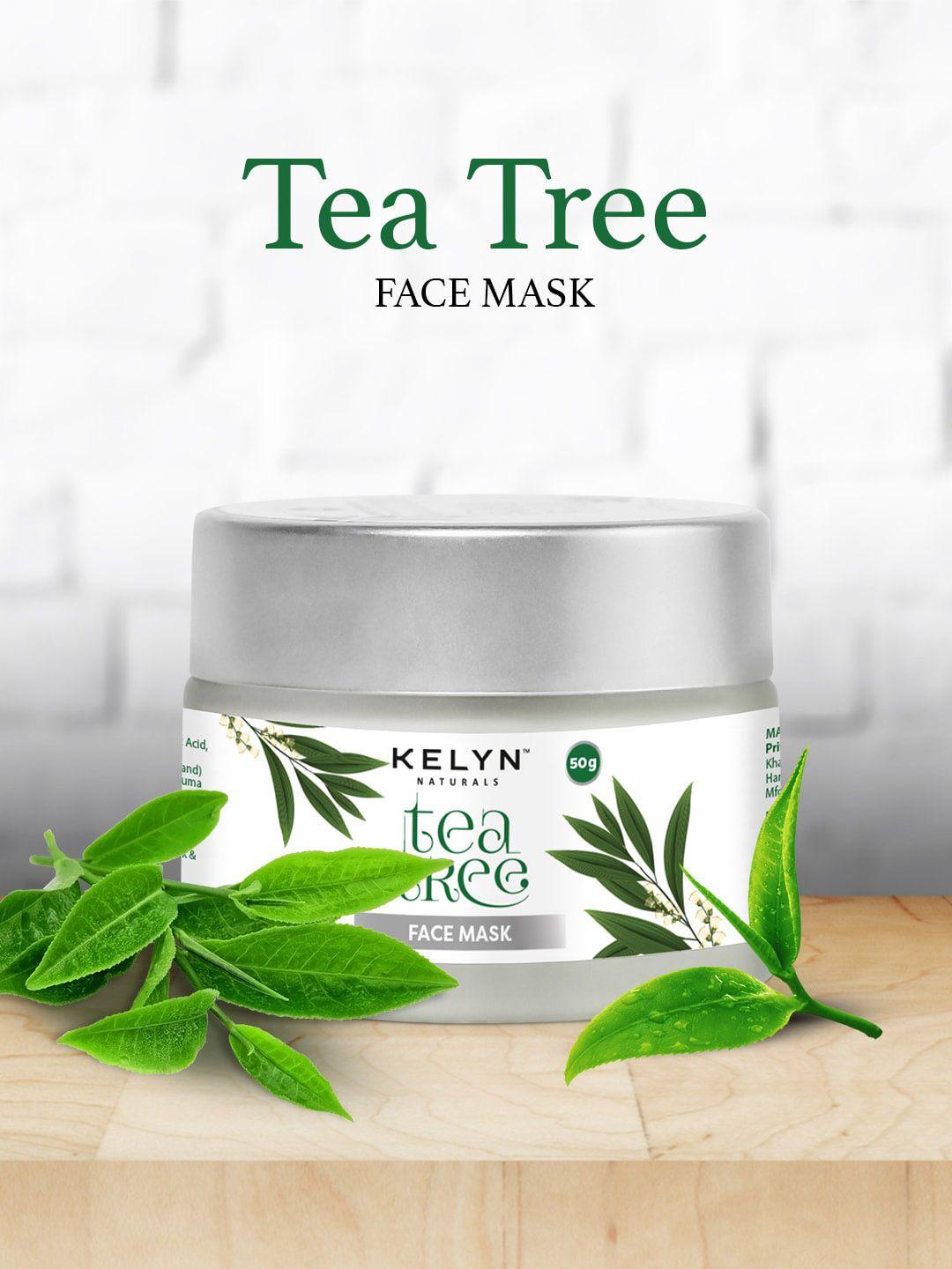 kelyn naturals tea tree face mask for dry skin - 50g