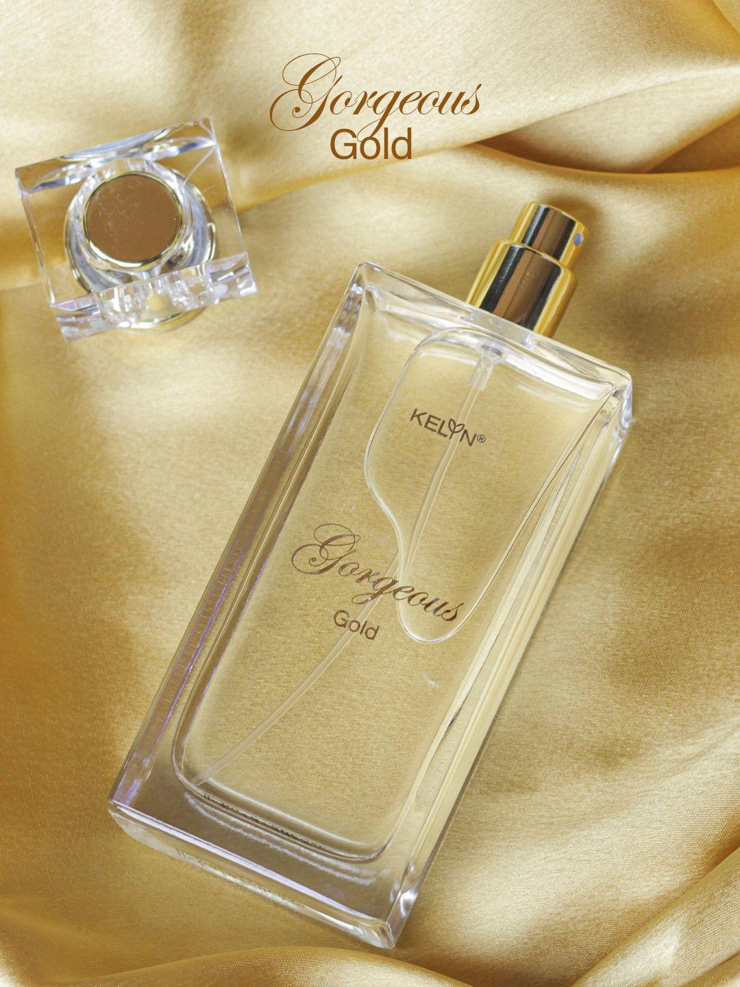 kelyn set of 2 long lasting gorgeous gold edp & ultimate amber perfume -100ml each