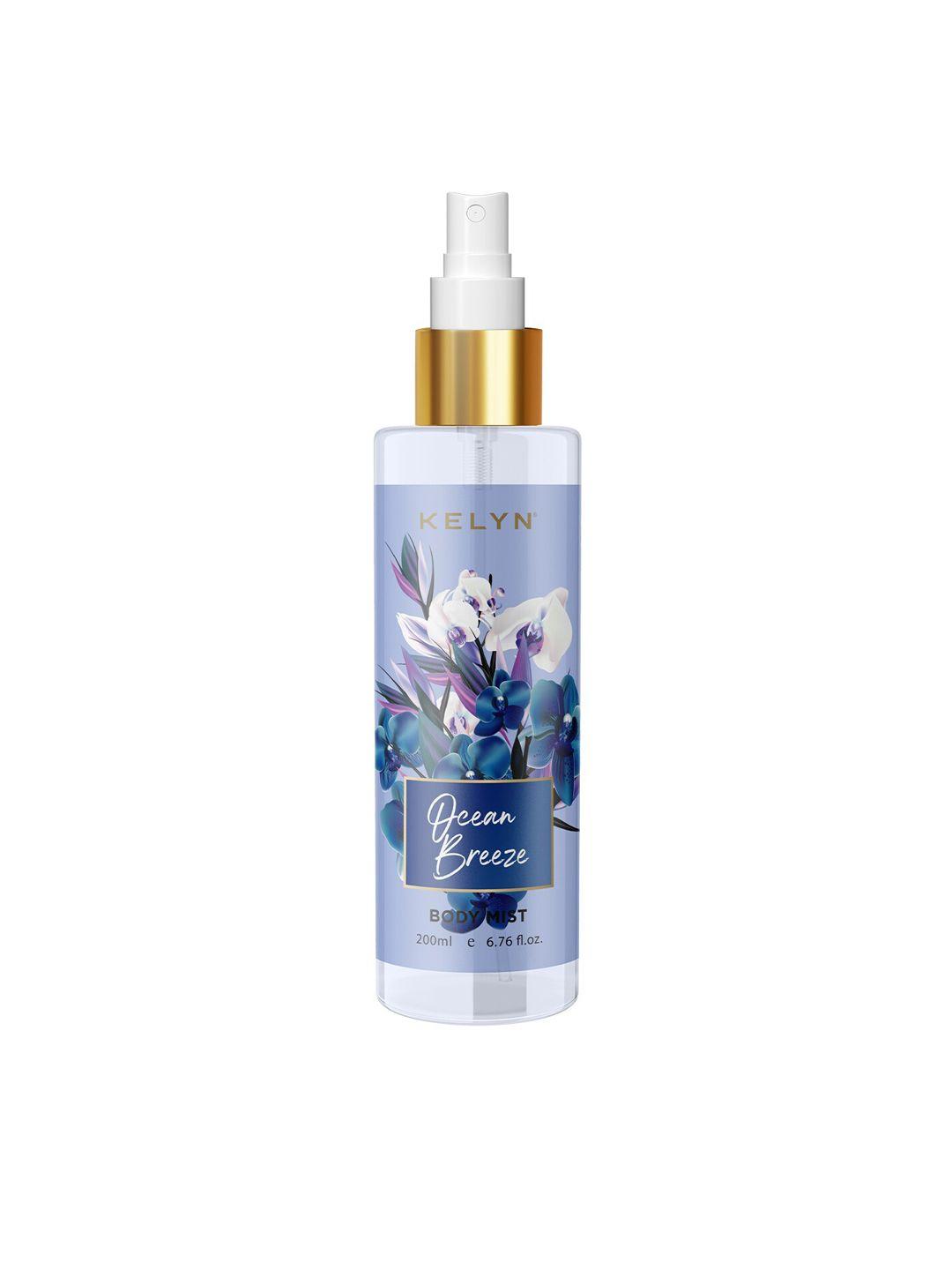 kelyn women ocean breeze long lasting body mist spray - 200ml