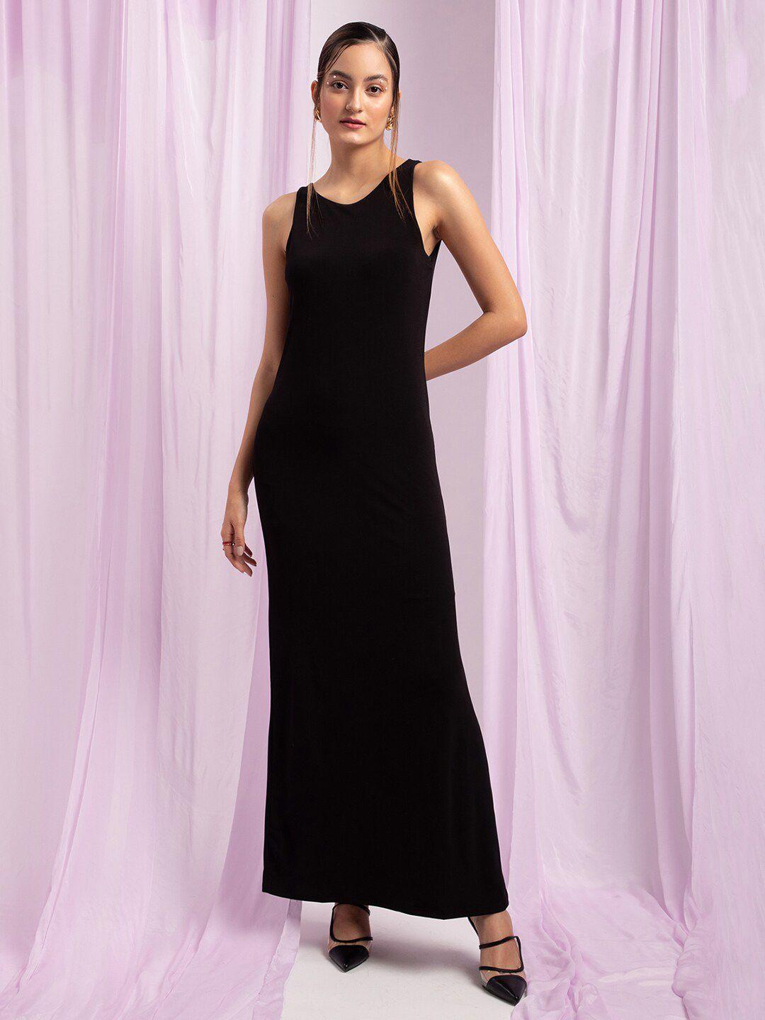 kendall & kylie black maxi dress