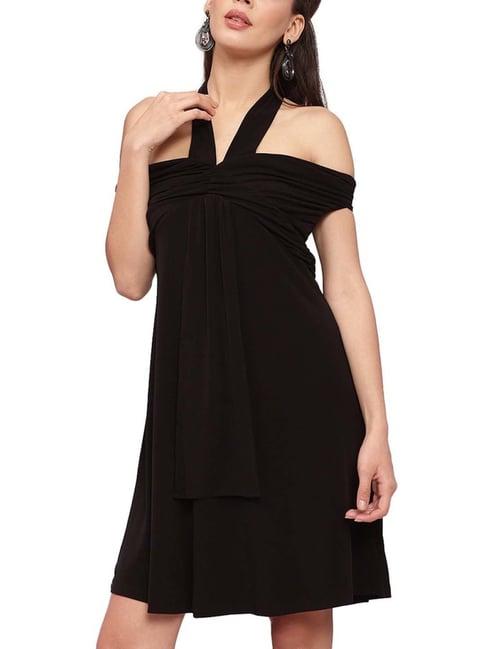 kendall + kylie black a-line dress