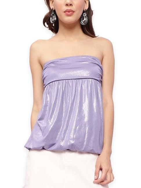 kendall + kylie purple relaxed fit top