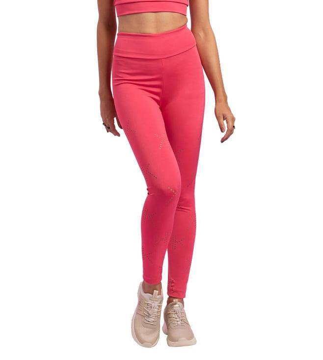 kendall + kylie rose pink logo skinny fit leggings