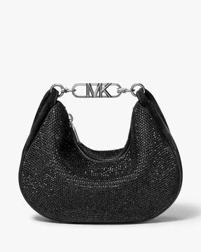 kendall small metallic leather shoulder bag