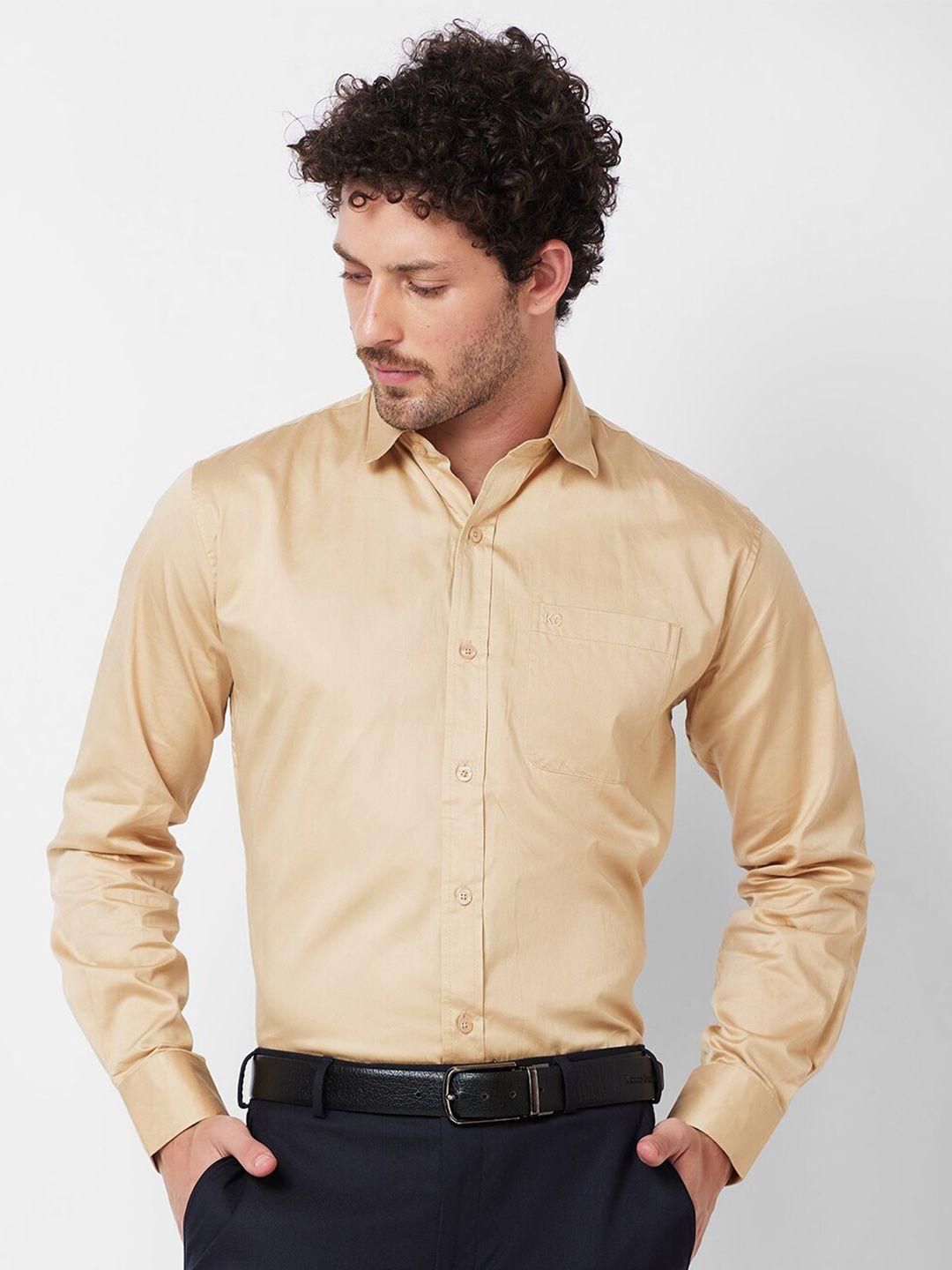 kenneth cole cotton slim fit opaque formal shirt