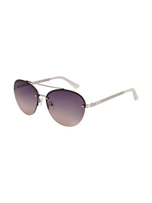 kenneth cole grey aviator uv protection sunglasses for women