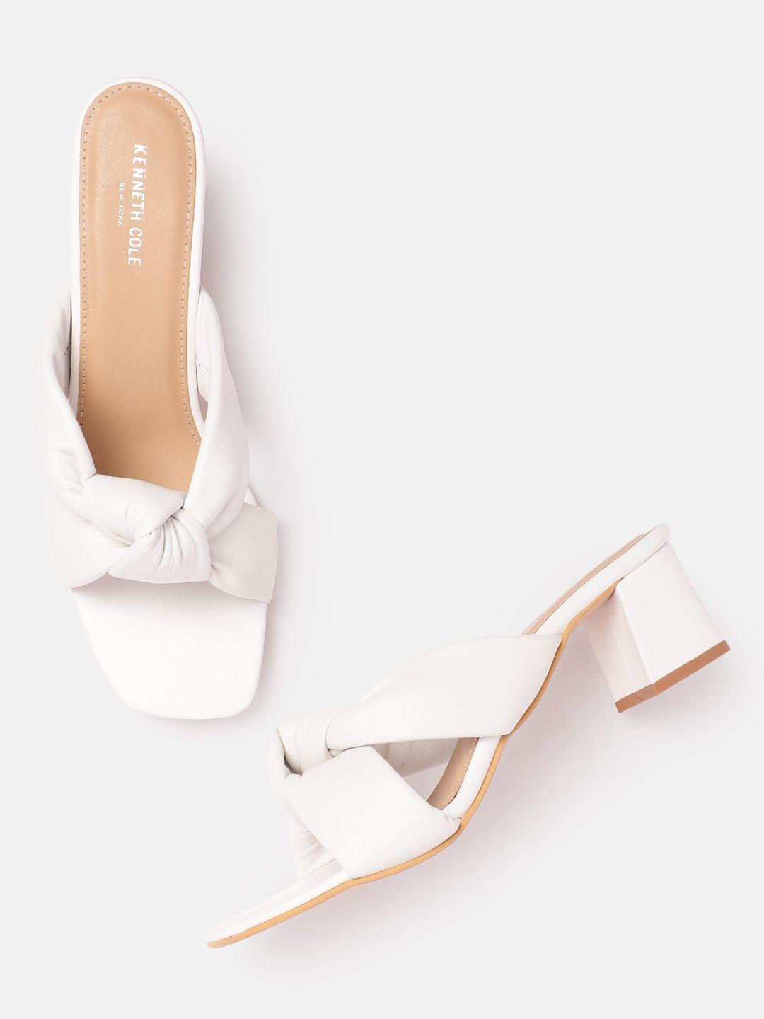 kenneth cole knot detail block heels