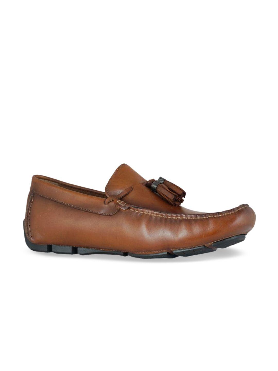 kenneth cole men brown leather loafers