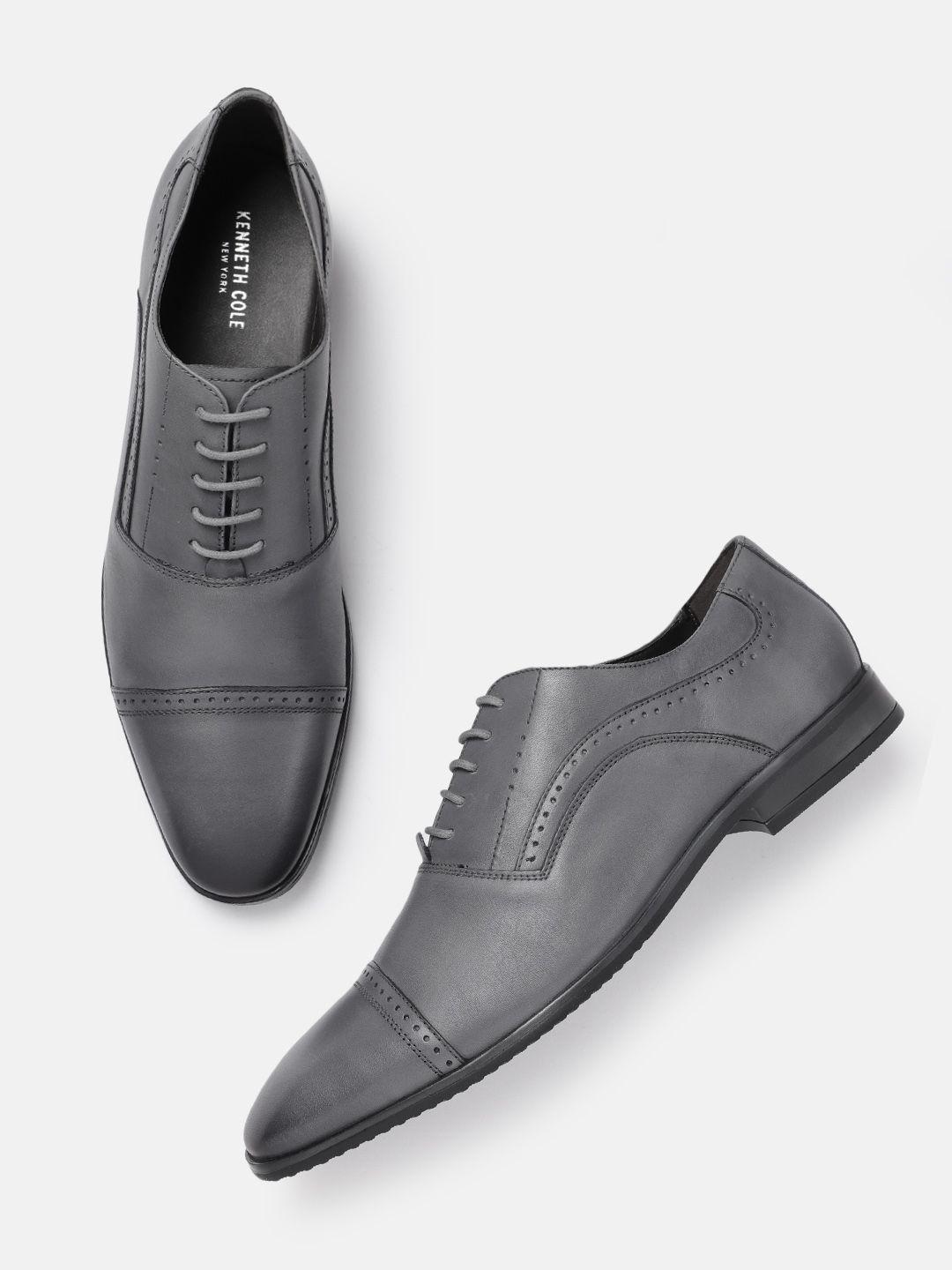 kenneth cole men formal oxfords with brogue detail