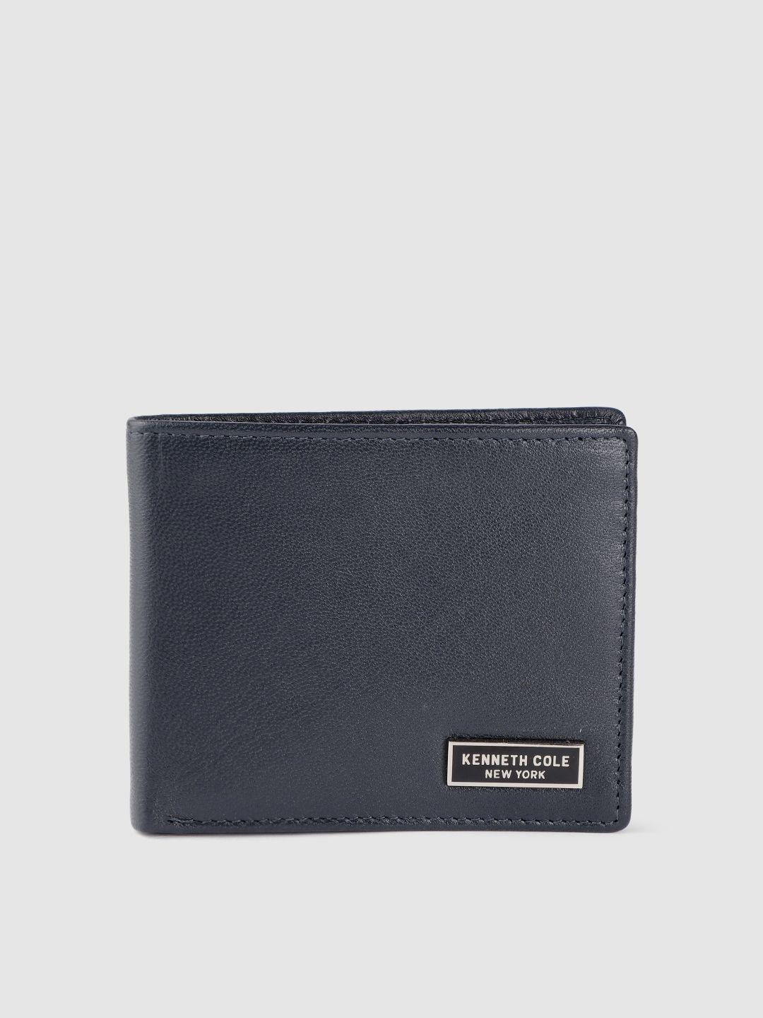 kenneth cole men leather two fold wallet