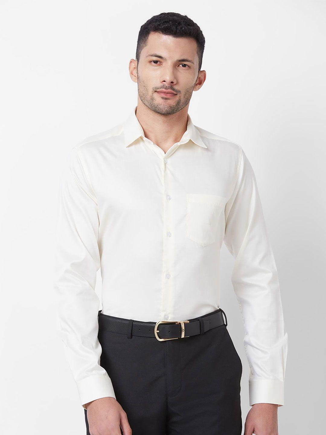 kenneth cole premium slim fit opaque pure cotton formal shirt