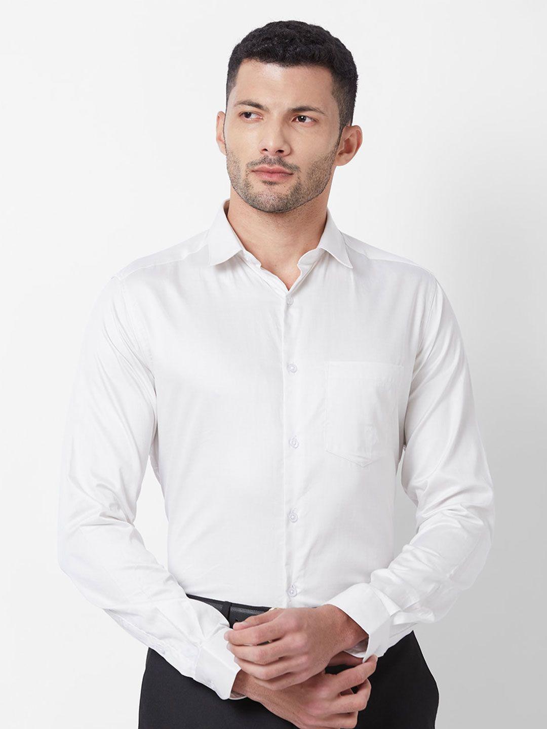 kenneth cole premium slim fit spread collar pure cotton formal shirt