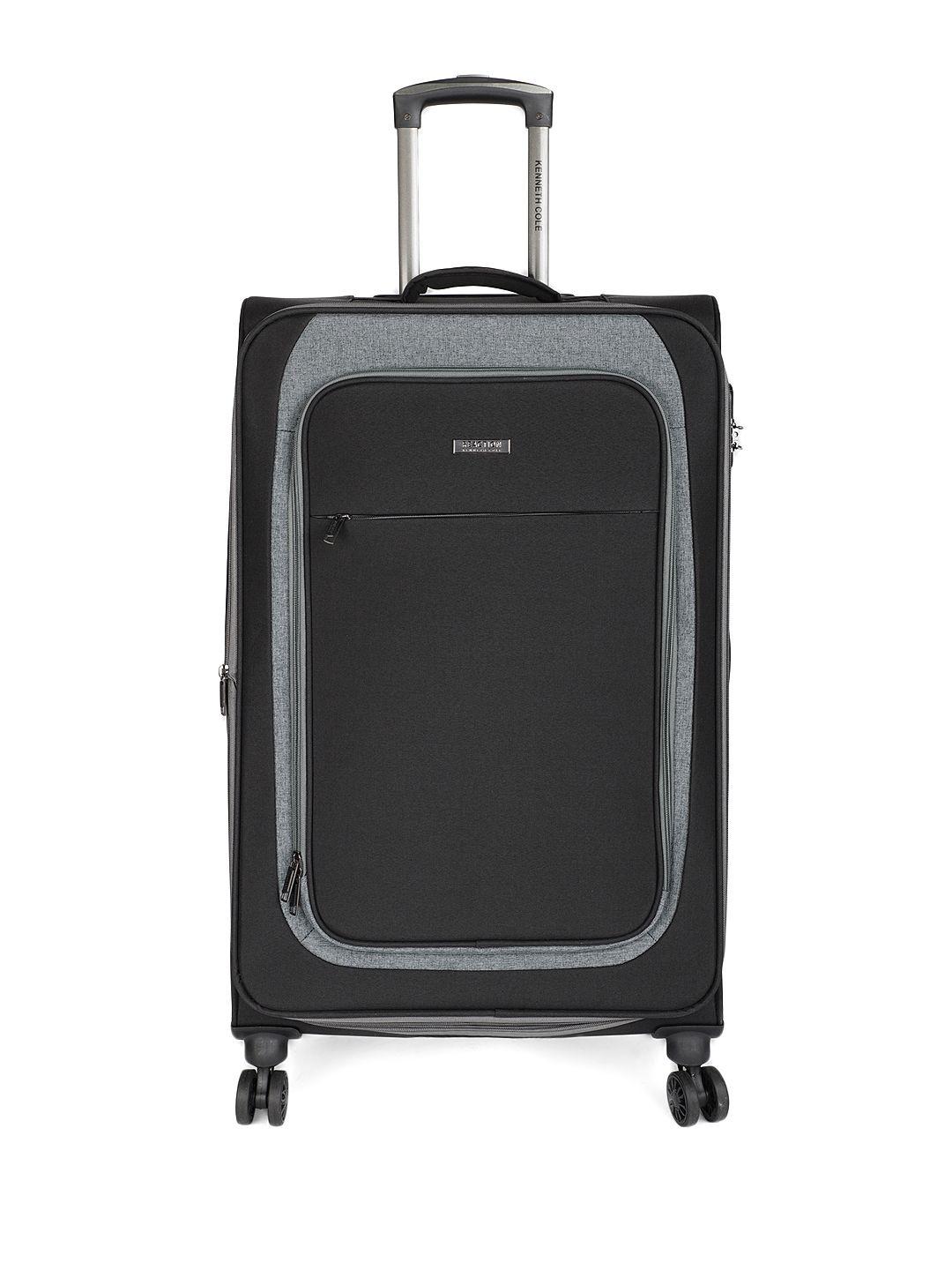 kenneth cole reaction unisex black solid  28" large trolley bag