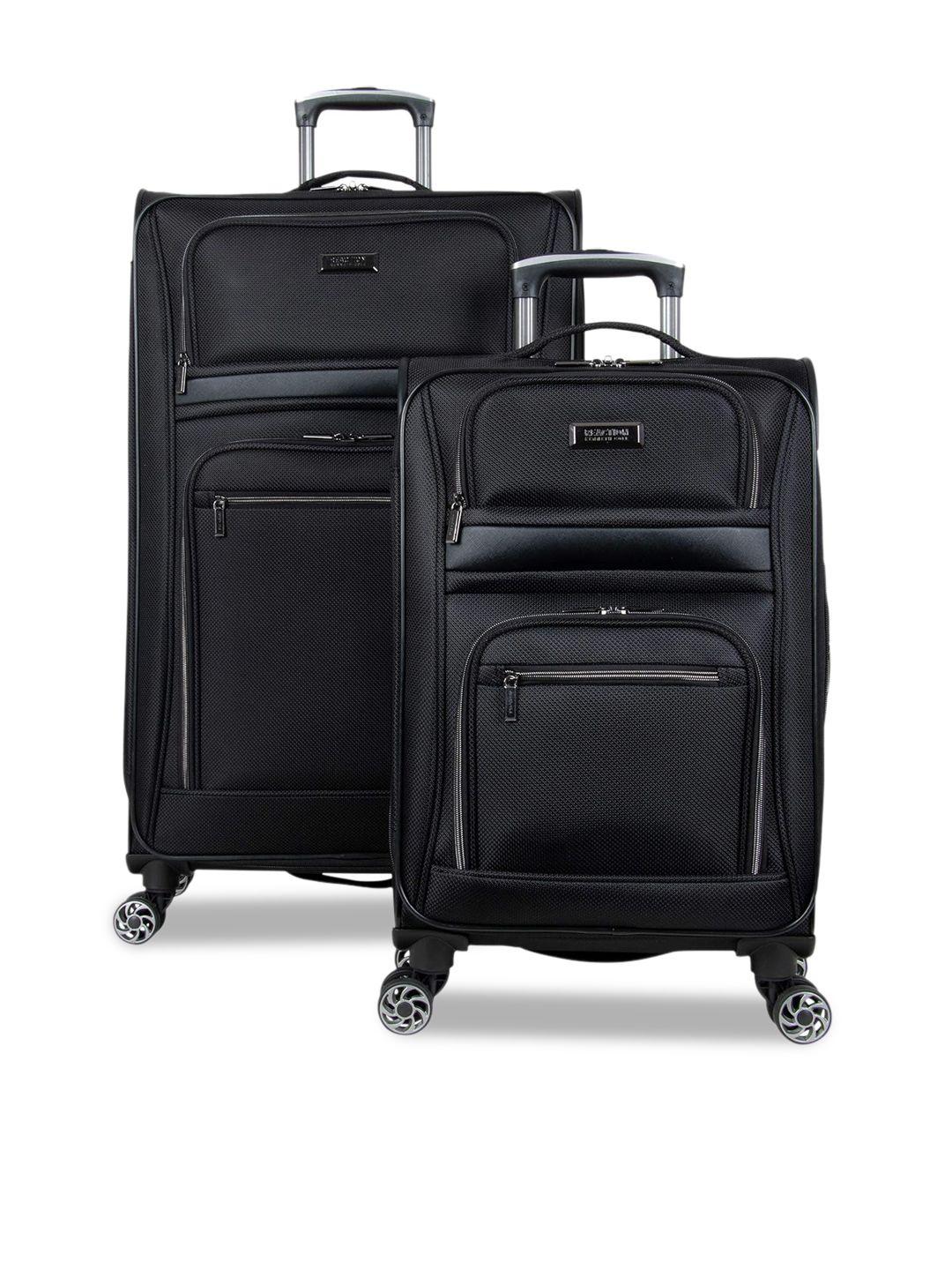 kenneth cole set of 2 soft-sided trolley bags