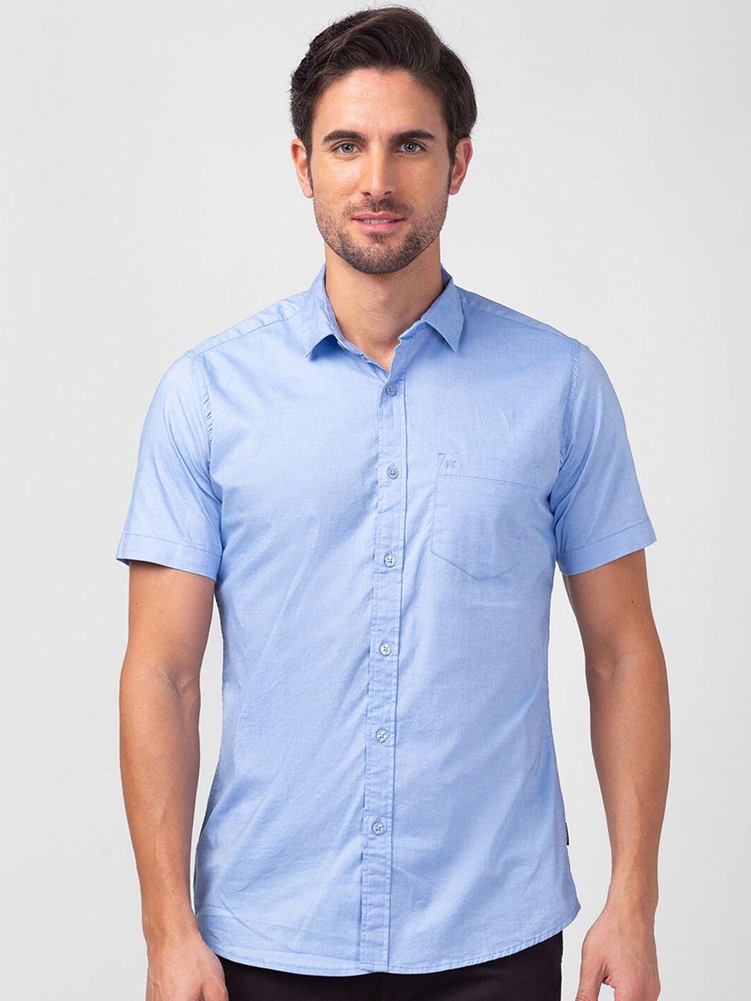 kenneth cole slim fit casual cotton shirt