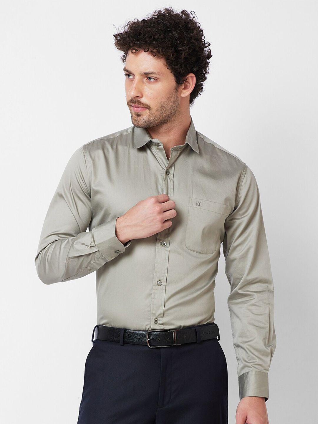 kenneth cole slim fit opaque cotton formal shirt