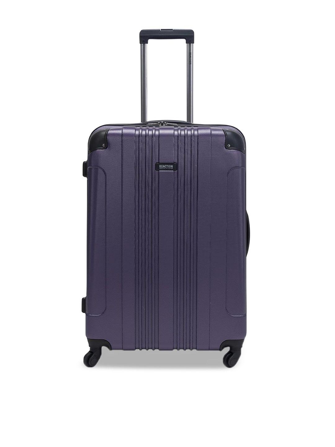 kenneth cole textured hard-sided large trolley suitcase