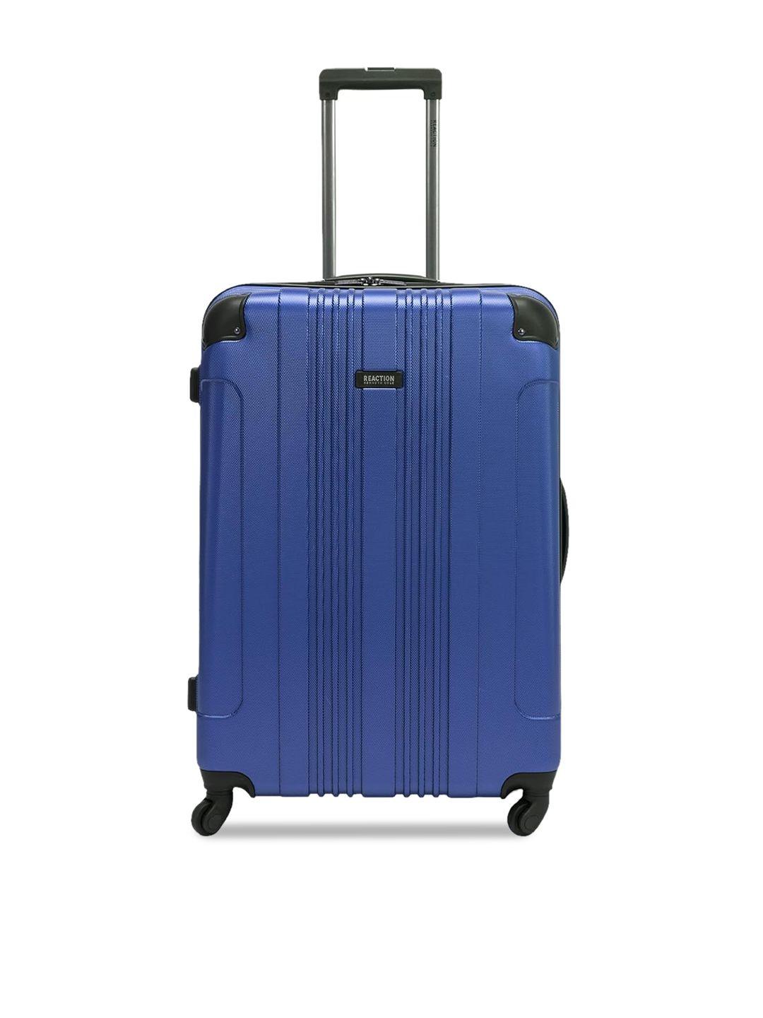 kenneth cole textured hard-sided large trolley suitcase