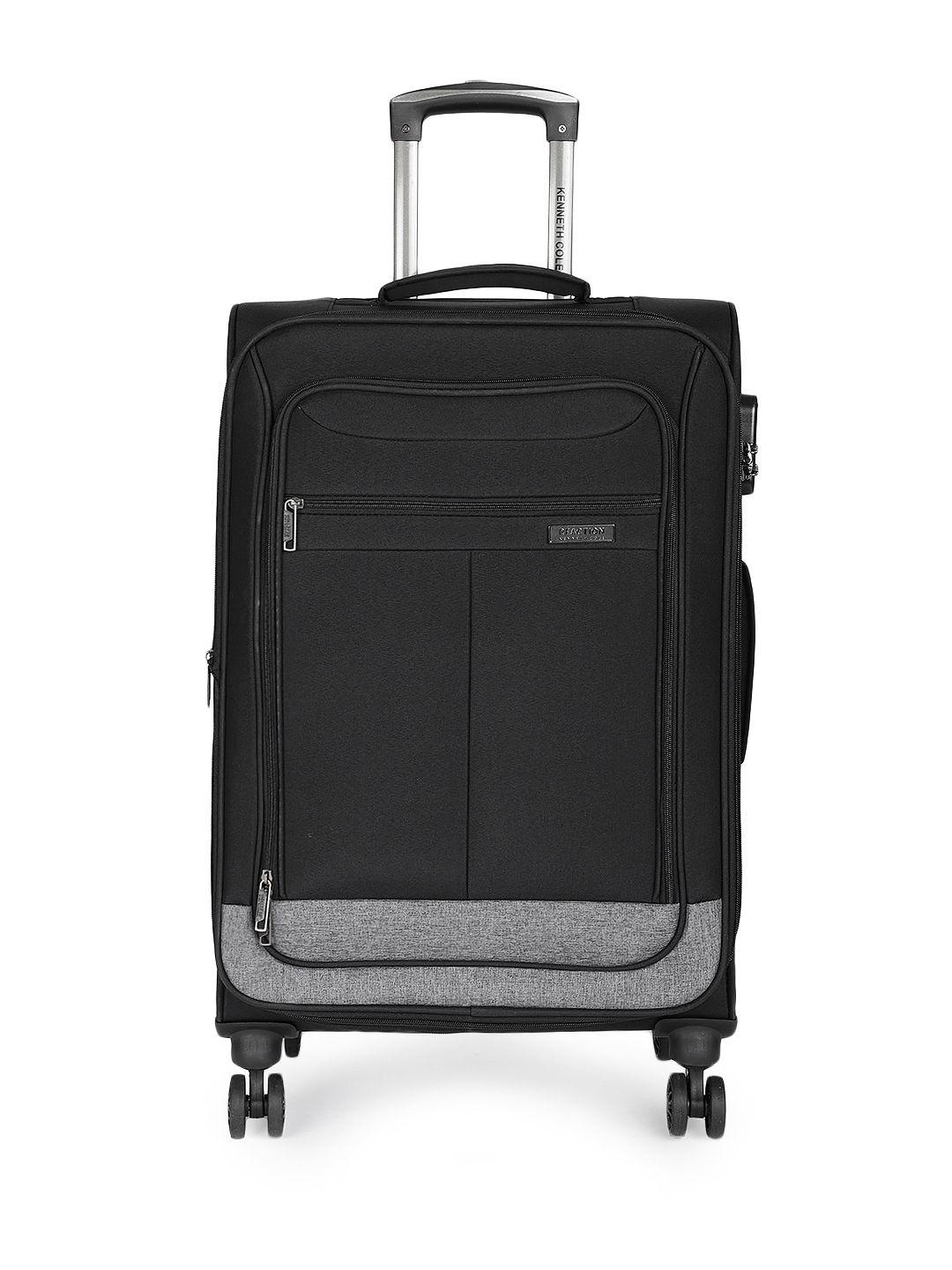 kenneth cole unisex black reaction 20" suitcase bag