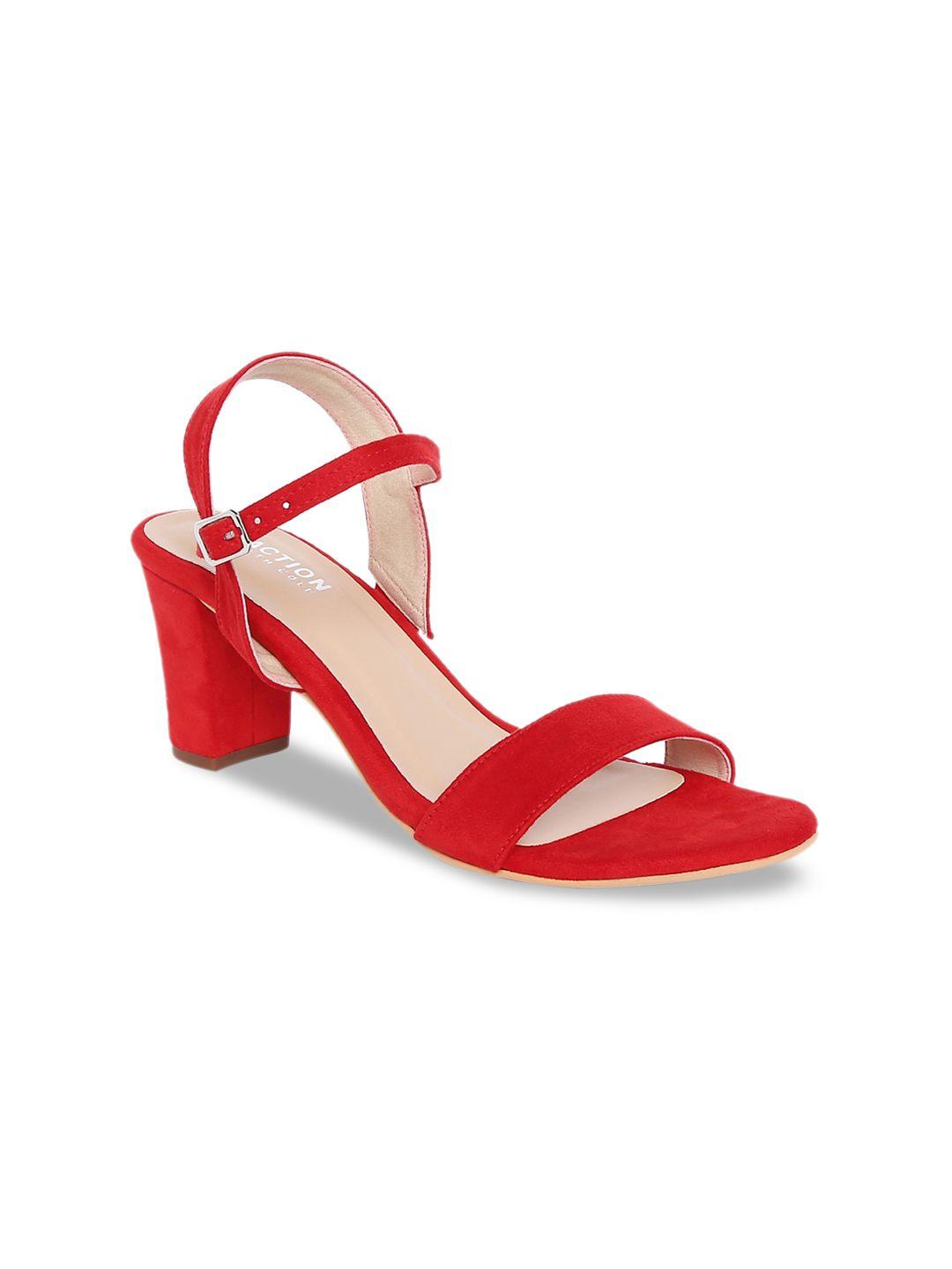 kenneth cole women red solid heels