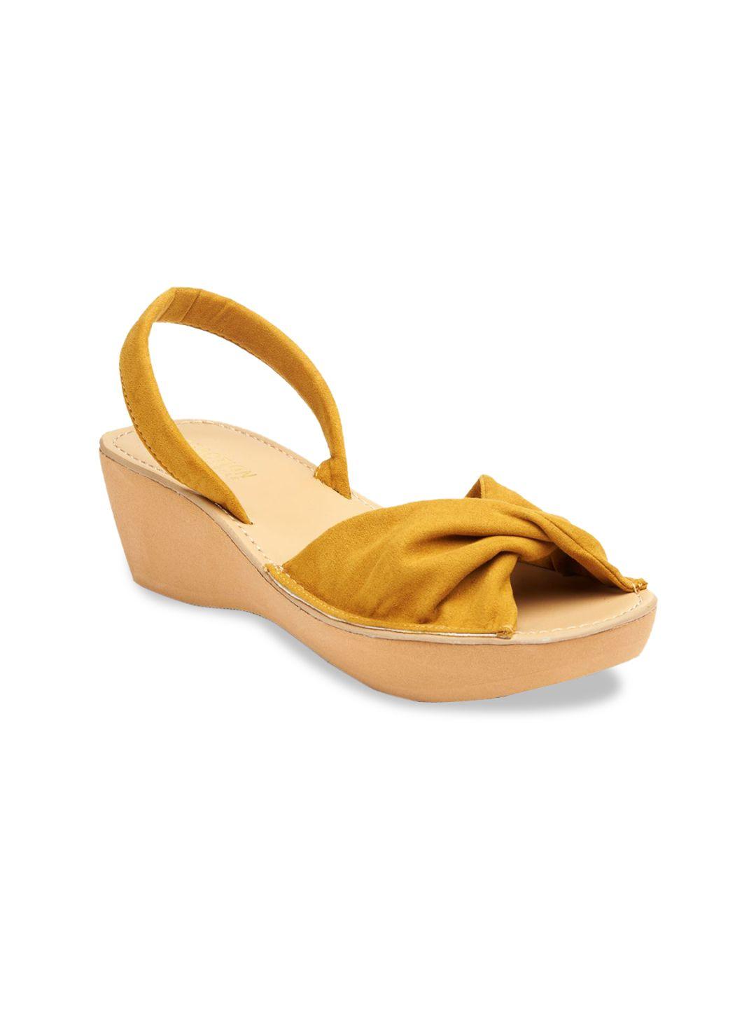 kenneth cole women yellow solid heels