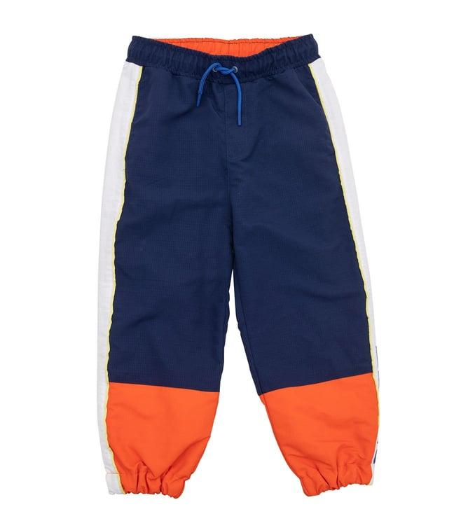 kenzo kids electric blue regular fit joggers