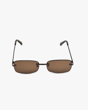 kerani222 rectangular rimless frame sunglasses