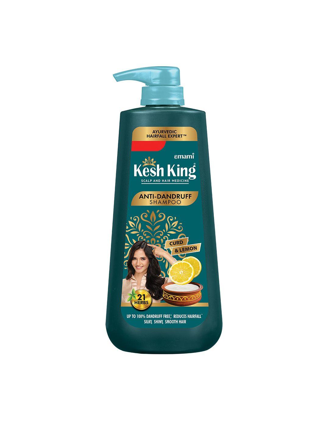 kesh king ayurvedic hairfall expert anti-dandruff shampoo with curd active & 21 herbs - 1l