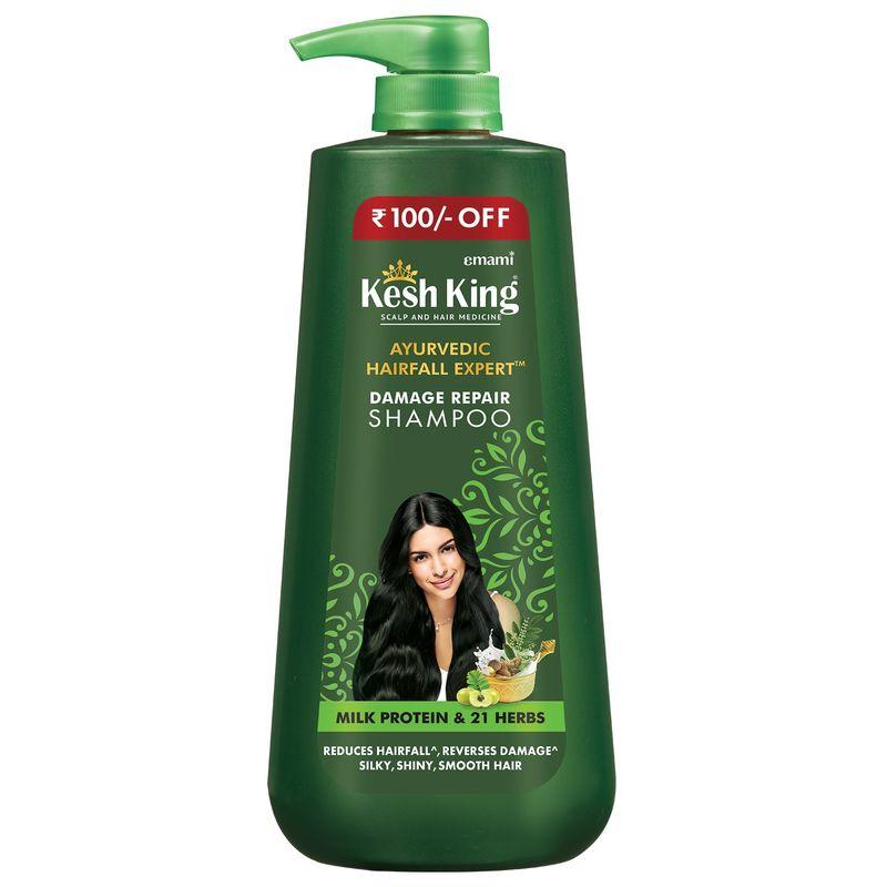 keshking ayurvedic damage repair shampoo 600ml