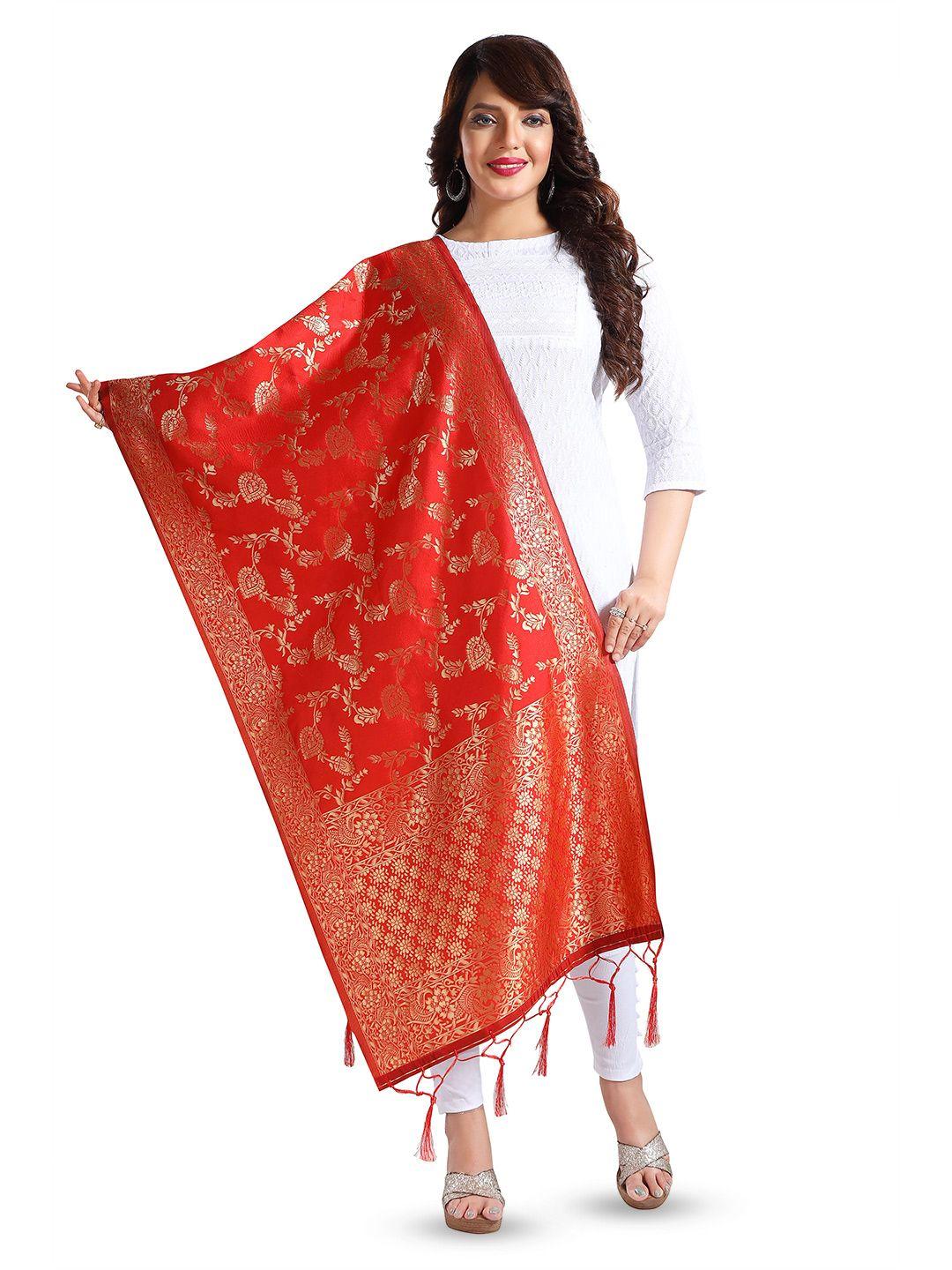 keshubaba ethnic motifs woven design zari art silk dupatta