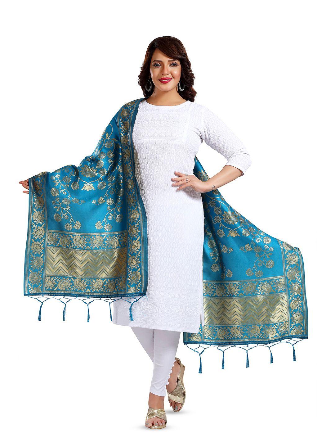 keshubaba ethnic motifs woven design zari art silk dupatta