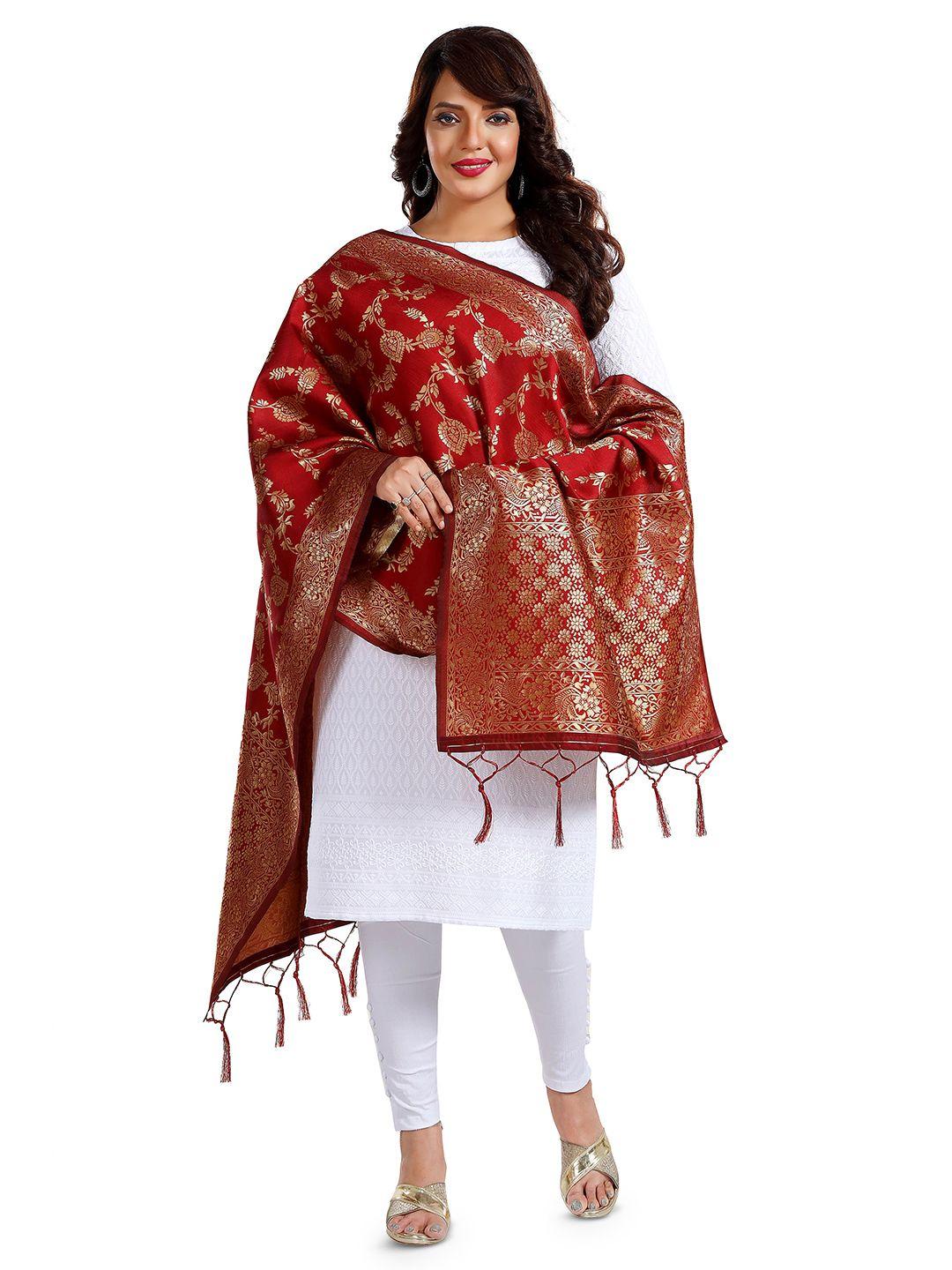 keshubaba ethnic motifs woven design zari dupatta