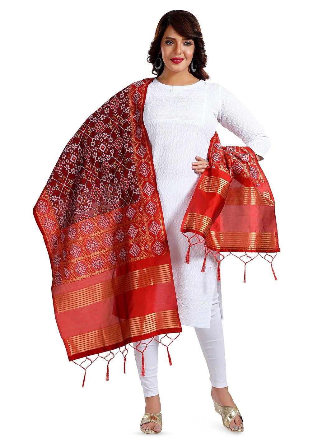 keshubaba ethnic motifs woven design zari dupatta