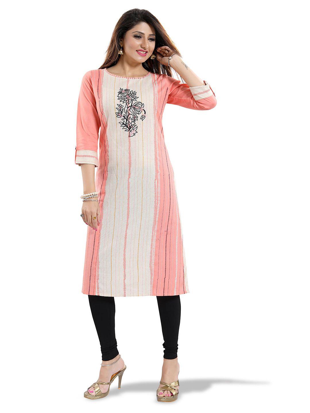 keshubaba striped straight kurta