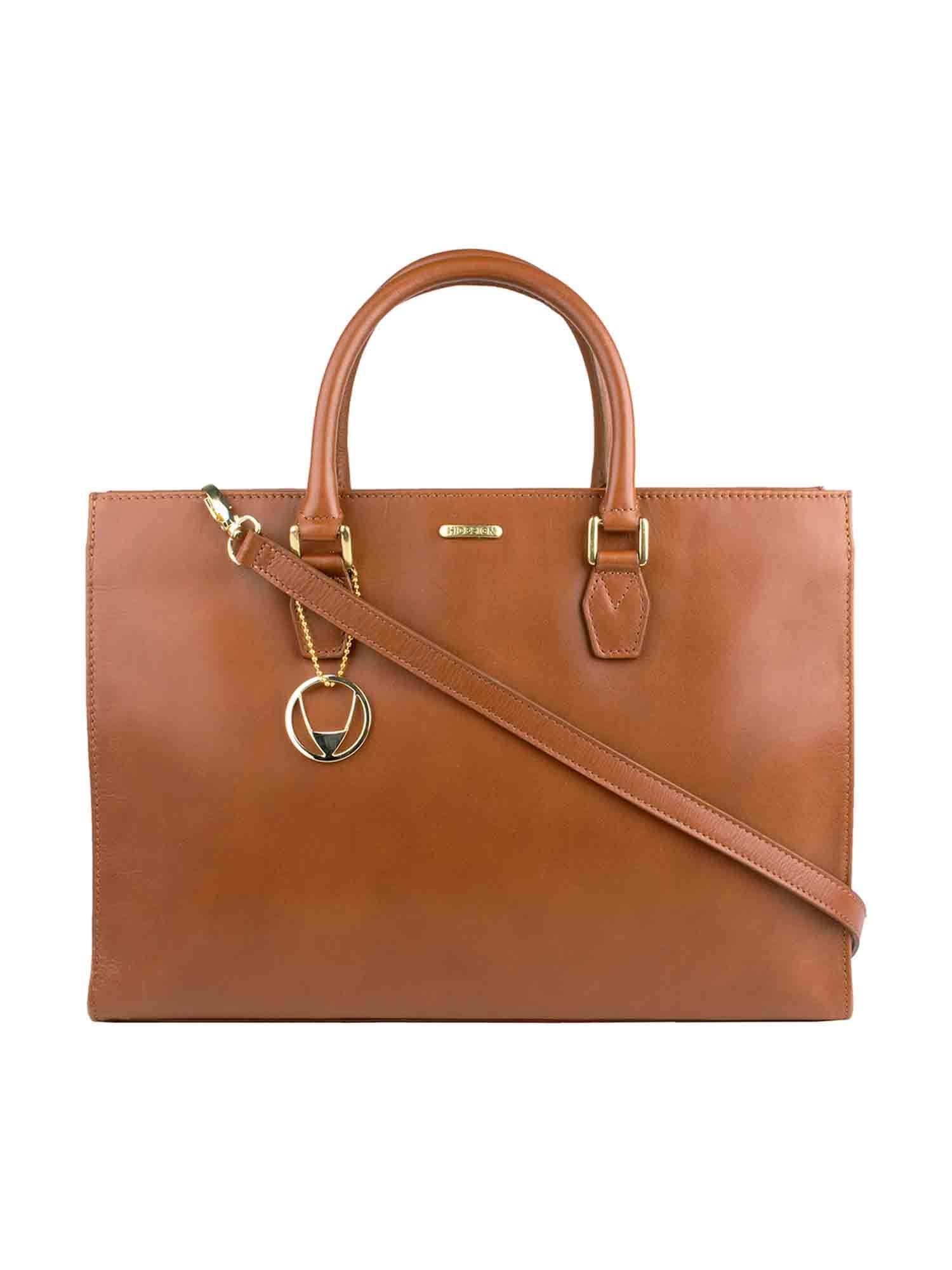 kester tan leather satchel