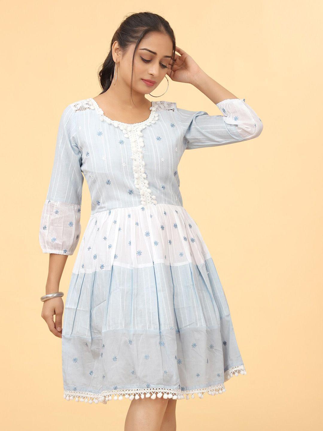 kesudi embroidered cotton dress