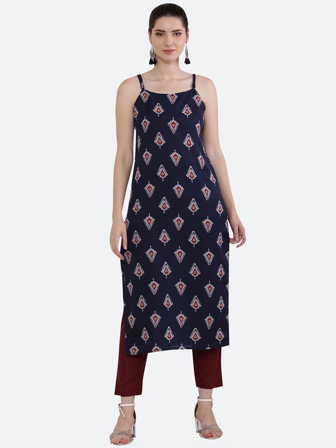 ketaki fashion women ethnic motifs printed kurta with trousers