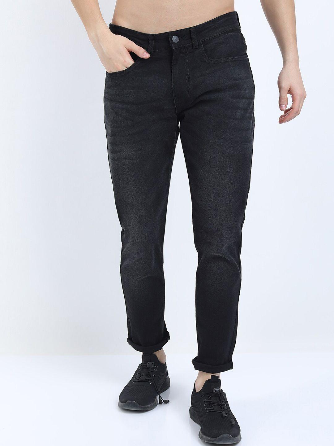 ketch men black light fade stretchable tapered fit jeans
