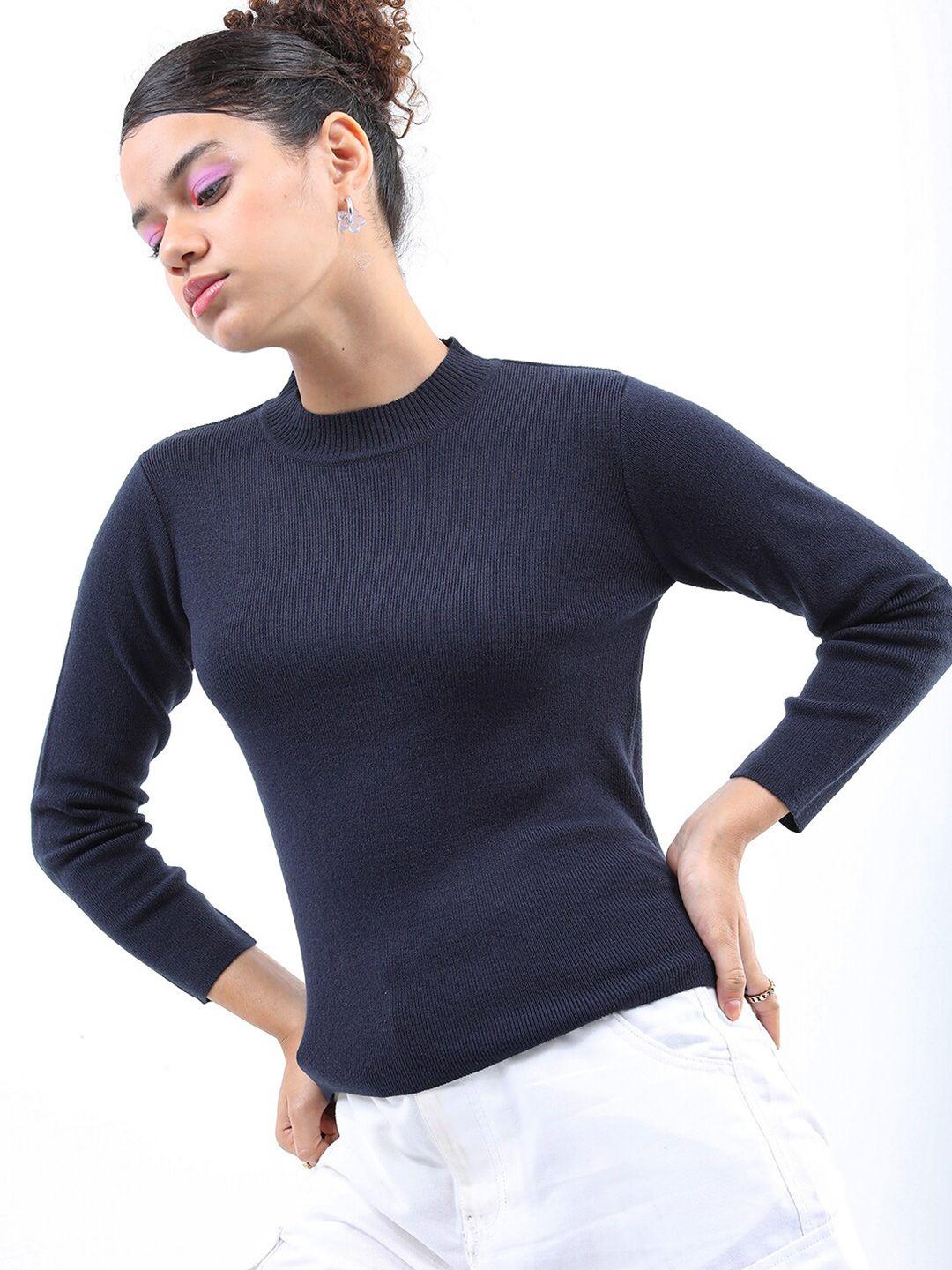 ketch women long sleeves acrylic pullover