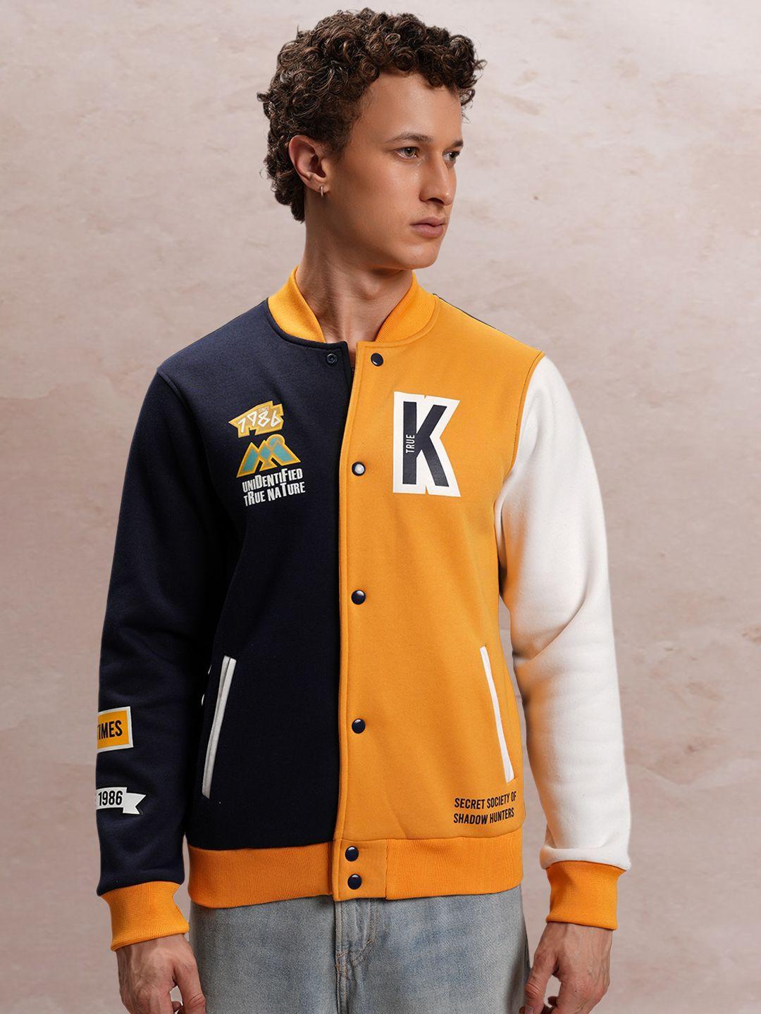 ketch colourblocked varsity jacket